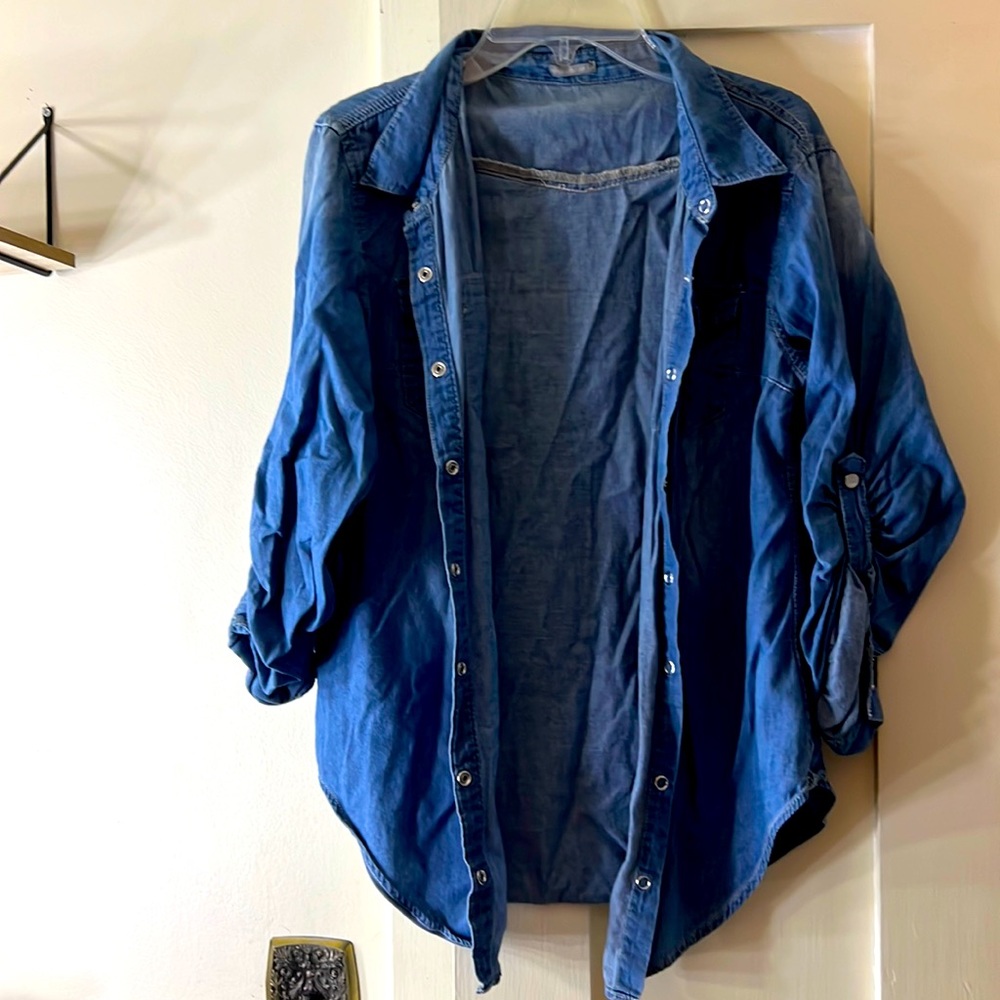 Jean button up